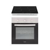 Montpellier SFCP11 Integrated 59L Electric Oven And Ceramic Hob Pack - Stainless Steel
