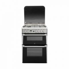 Indesit ID60G2X 60cm Gas Double Cooker with Gas Hob